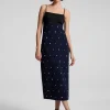 Women A.L.C. Dresses>Alana Embellished Midi Dress