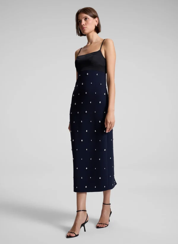 Women A.L.C. Dresses>Alana Embellished Midi Dress