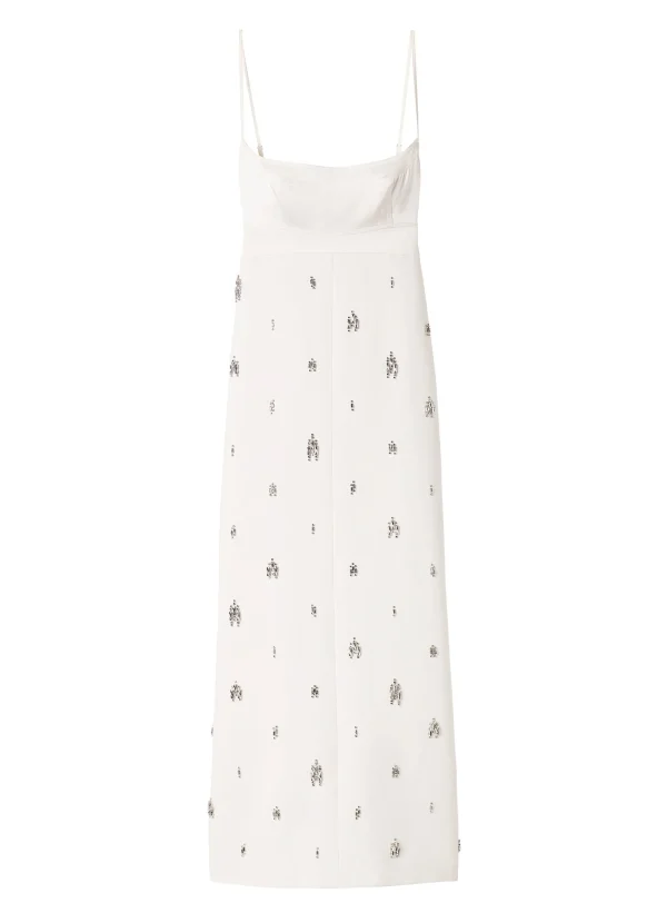 Women A.L.C. Dresses>Alana Embellished Midi Dress