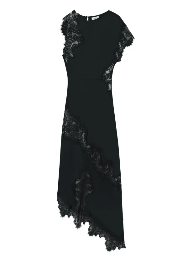 Women A.L.C. Dresses>Alessia Satin And Lace Maxi Dress