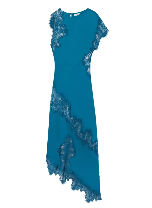 Women A.L.C. Dresses>Alessia Satin And Lace Maxi Dress