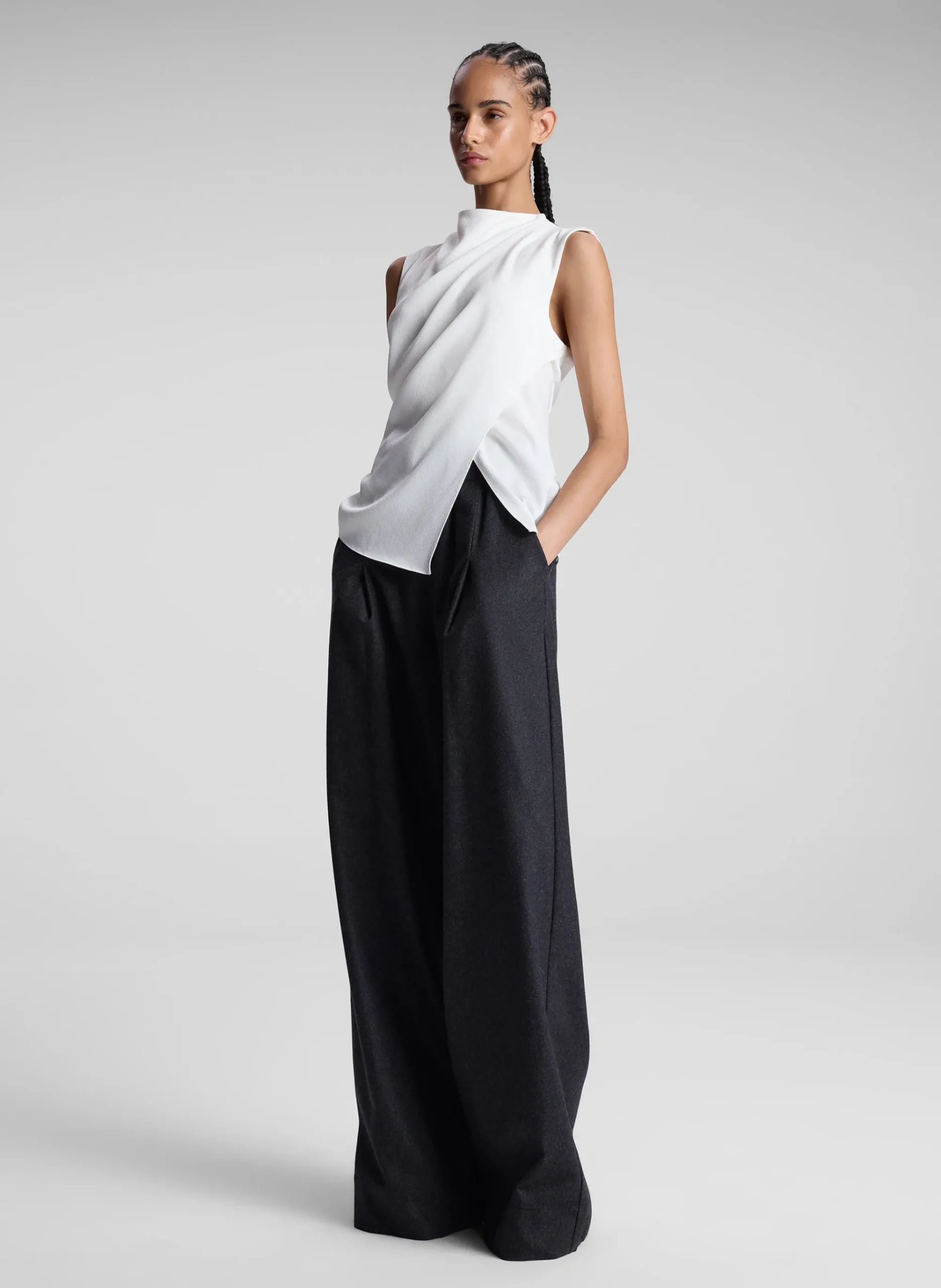 amira_ruched_sleeveless_t_2.webp Women A.L.C. Tops>Amira Ruched Sleeveless Top
