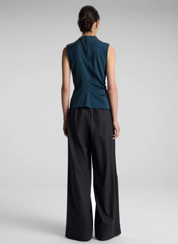 Women A.L.C. Tops>Amira Ruched Sleeveless Top