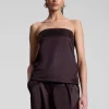 Women A.L.C. Tops>Ani Strapless Satin Top
