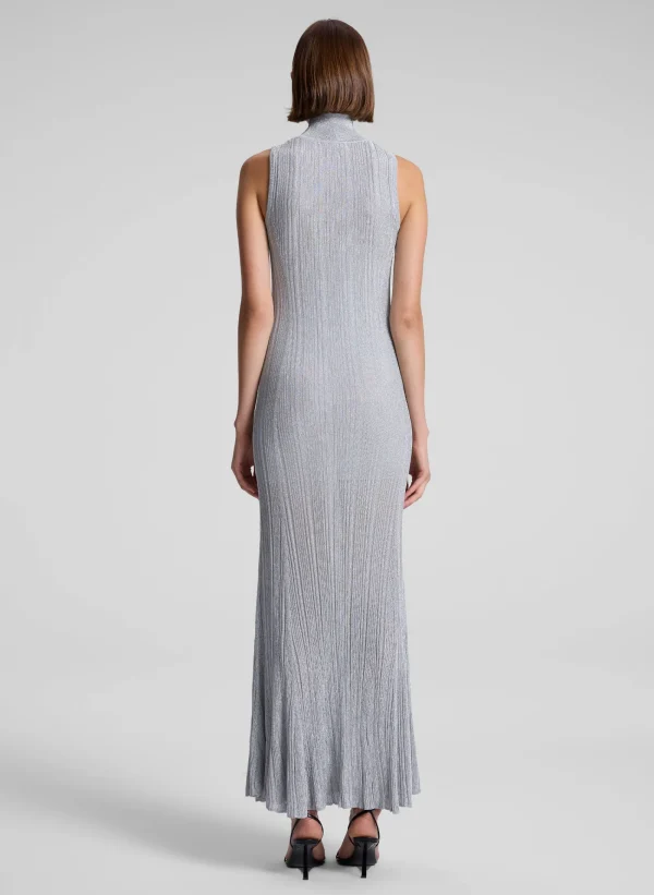 Women A.L.C. Dresses | Knitwear>Arden Metallic Knit Maxi Dress