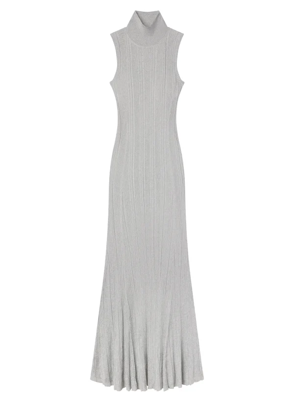 Women A.L.C. Dresses | Knitwear>Arden Metallic Knit Maxi Dress