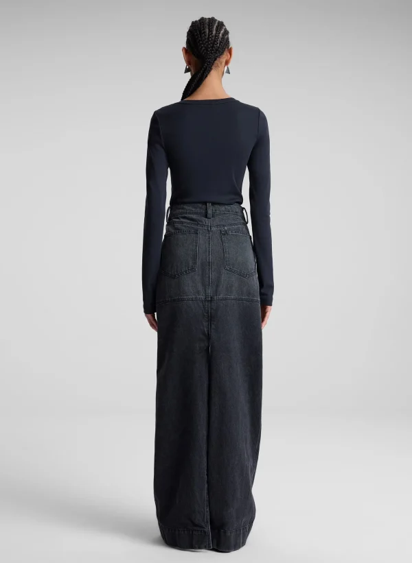 Women A.L.C. Tops | Tees & Tanks>Ari Cotton Rib Long Sleeve Tee