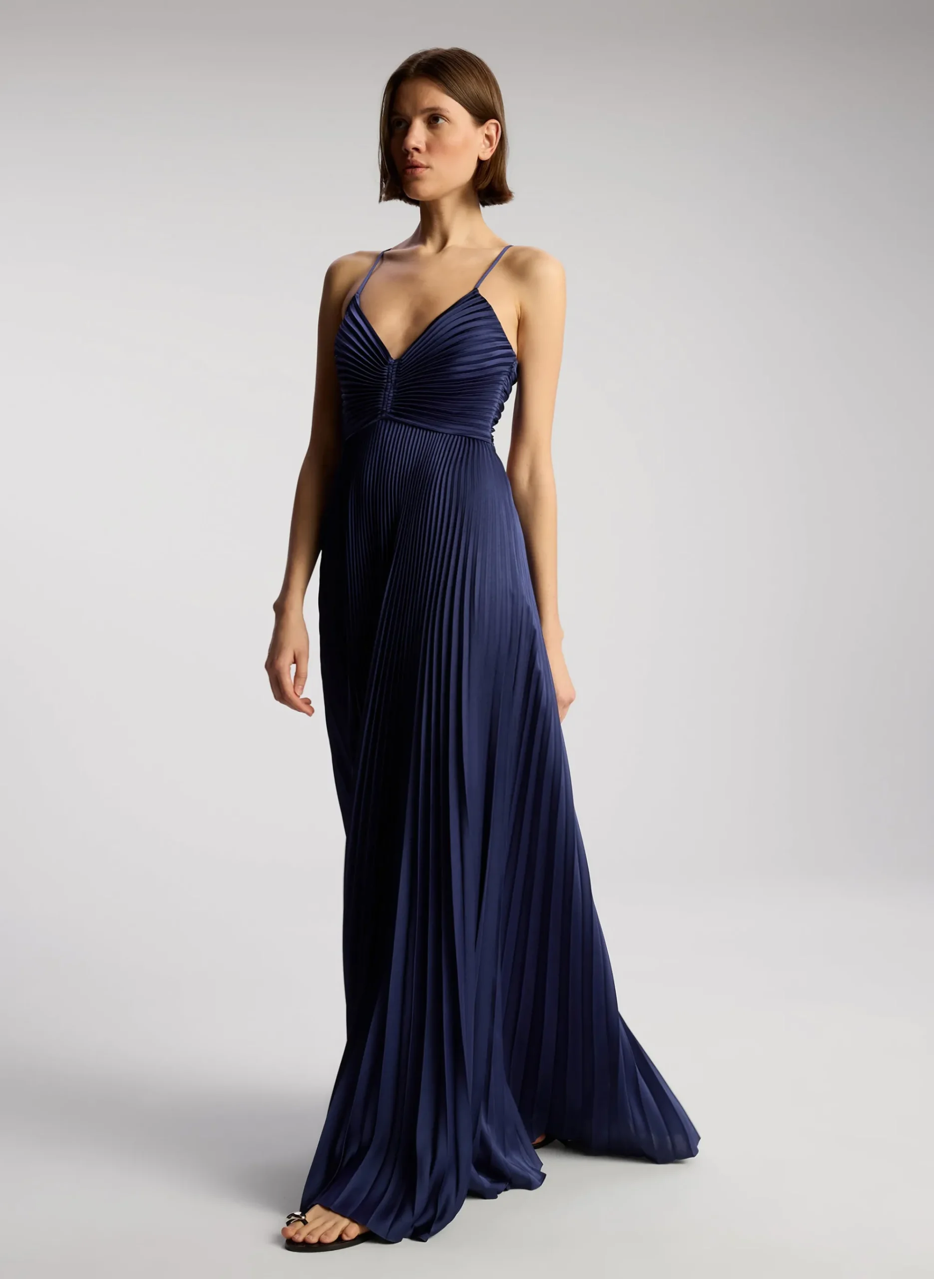 aries_satin_pleated_dress_0.webp Women A.L.C. Dresses>Aries Satin Pleated Dress