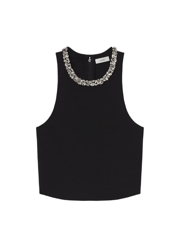 Women A.L.C. Tops | Tees & Tanks>Bella Embellished Compact Knit Top