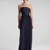 Women A.L.C. Dresses>Bianca Strapless Pleated Maxi Dress