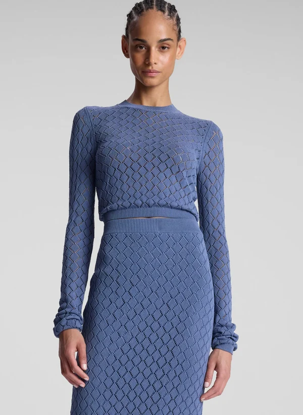 Women A.L.C. Tops | Knitwear>Brandi Pointelle Knit Top