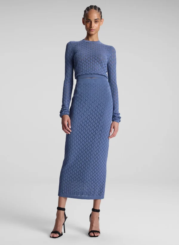 Women A.L.C. Tops | Knitwear>Brandi Pointelle Knit Top