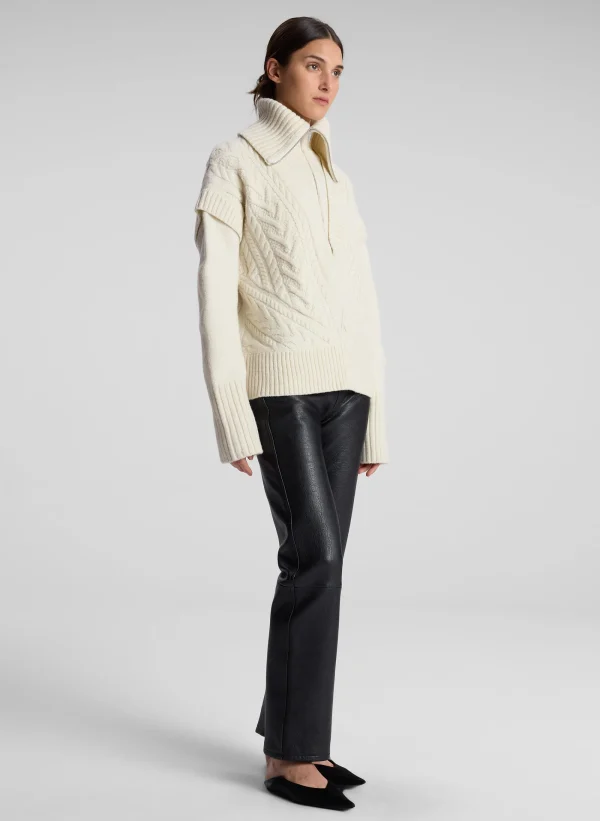 Women A.L.C. Tops | Sweaters>Callie Merino Cable Knit Sweater