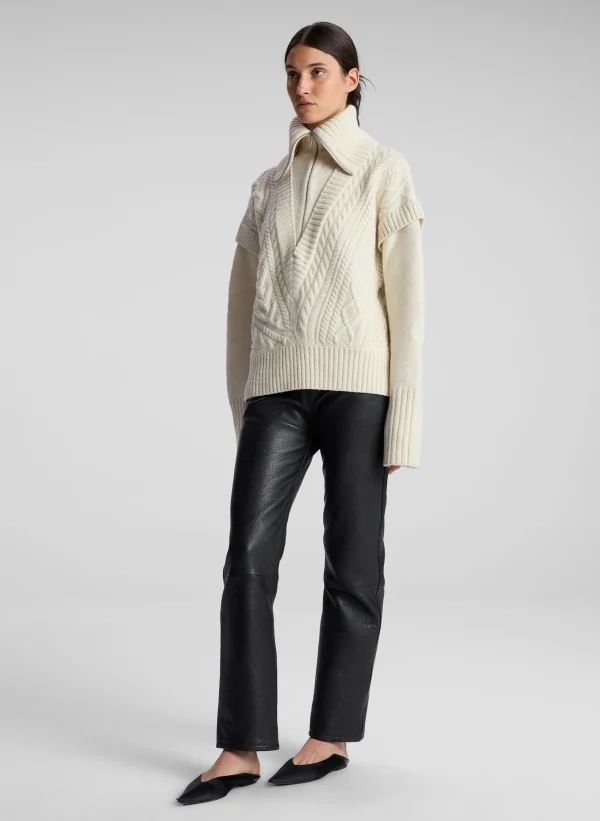Women A.L.C. Tops | Sweaters>Callie Merino Cable Knit Sweater