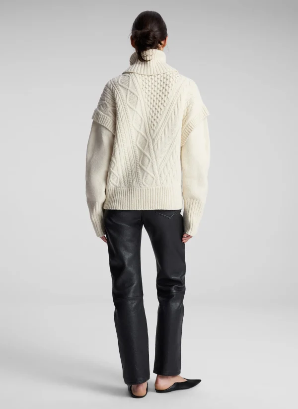 Women A.L.C. Tops | Sweaters>Callie Merino Cable Knit Sweater