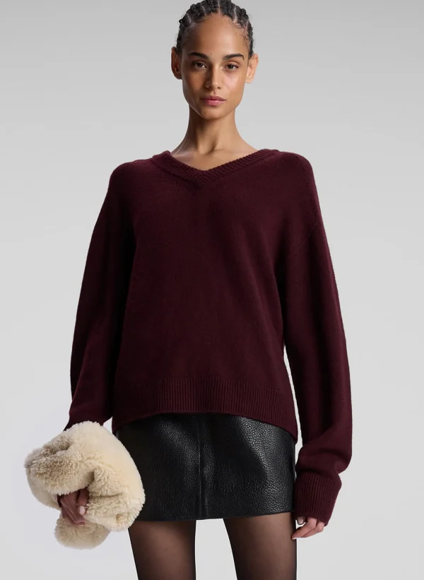 Women A.L.C. Tops | Sweaters>Calven Cashmere V Neck Sweater