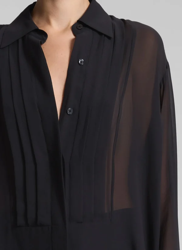 Women A.L.C. Tops>Camden Tux Silk Top