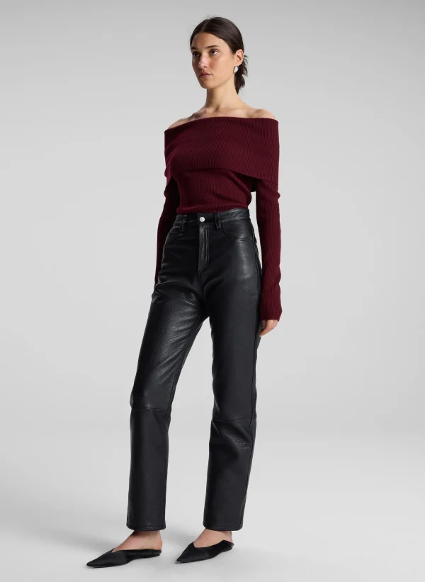 Women A.L.C. Bottoms>Cameron Leather Pant