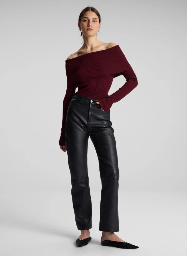 Women A.L.C. Bottoms>Cameron Leather Pant