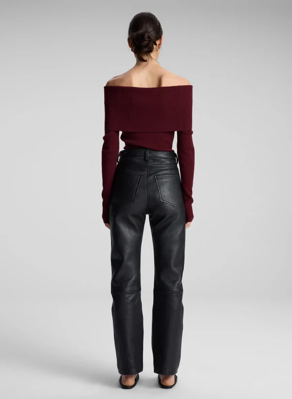 Women A.L.C. Bottoms>Cameron Leather Pant