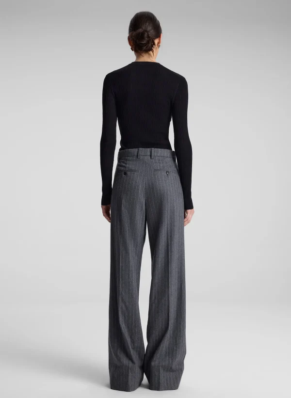 Women A.L.C. Bottoms | Suits>Charles Wool Cashmere Pinstripe Pant