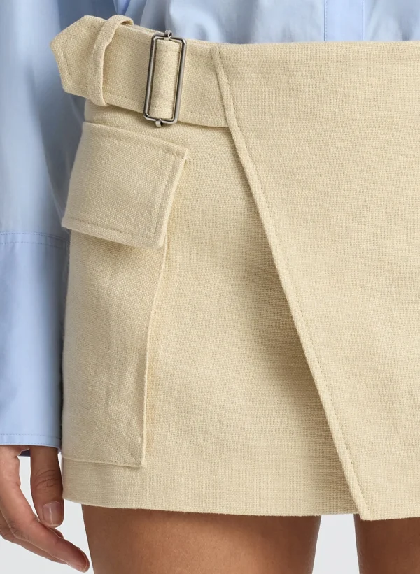 Women A.L.C. Bottoms | Skirts>Conan Linen Mini Skirt