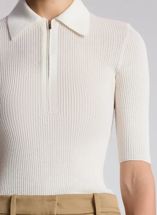 Women A.L.C. Tops>Cooper Fine Cotton Ribbed Top