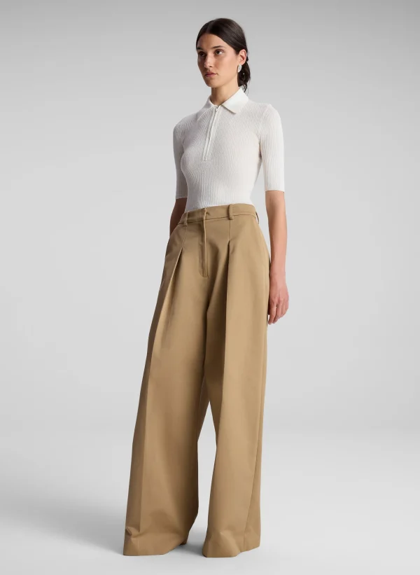 Women A.L.C. Tops>Cooper Fine Cotton Ribbed Top