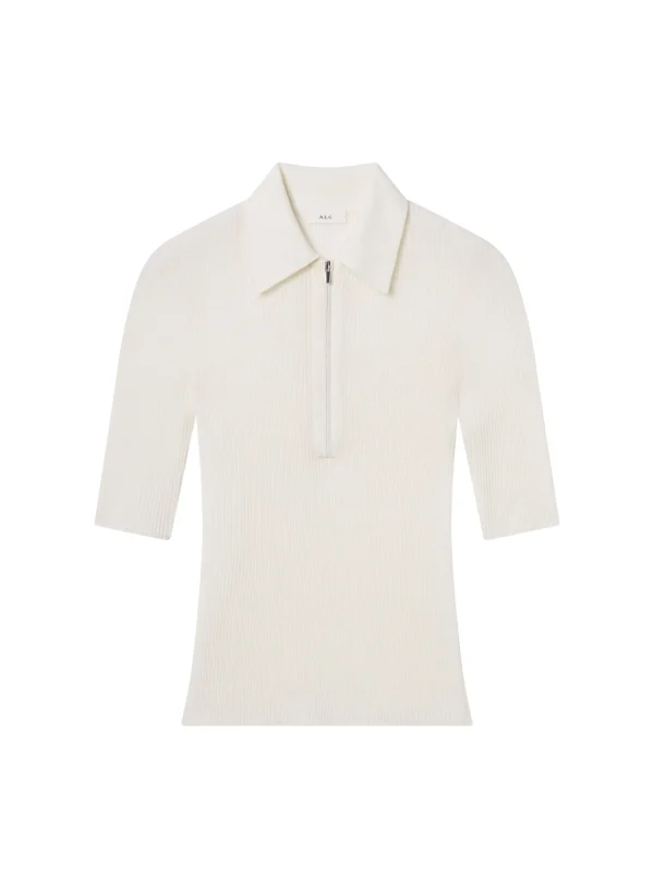 Women A.L.C. Tops>Cooper Fine Cotton Ribbed Top