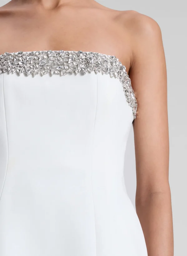 Women A.L.C. Dresses>Elsie Embellished Trim Strapless Mini Dress