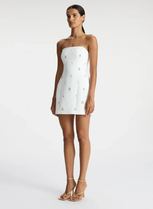 Women A.L.C. Dresses>Elsie Strapless Embellished Mini Dress