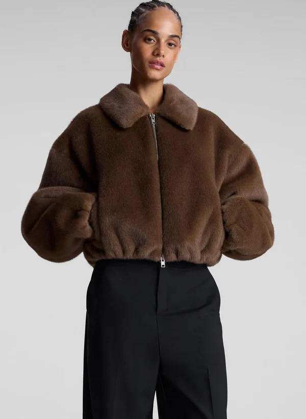 Women A.L.C. Jackets & Coats>Esme Faux Fur Jacket