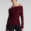 Women A.L.C. Tops | Knitwear>Evelyn Merino Off Shoulder Top
