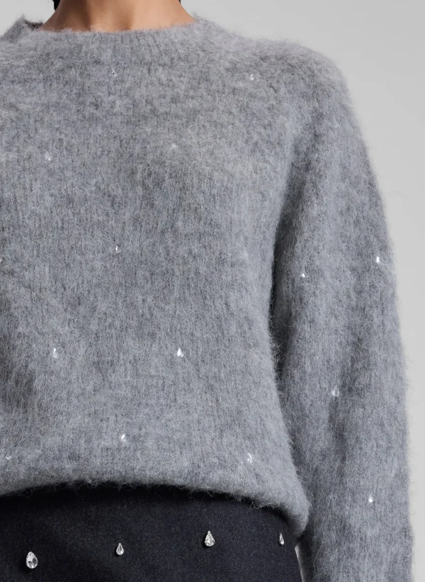 Women A.L.C. Tops | Sweaters>Frankie Wool Cashmere Embellished Sweater