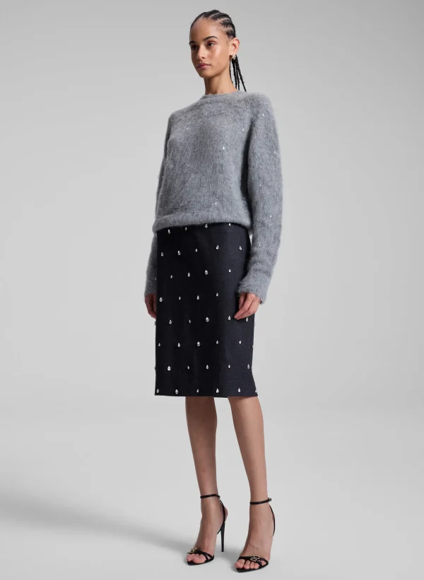 Women A.L.C. Tops | Sweaters>Frankie Wool Cashmere Embellished Sweater