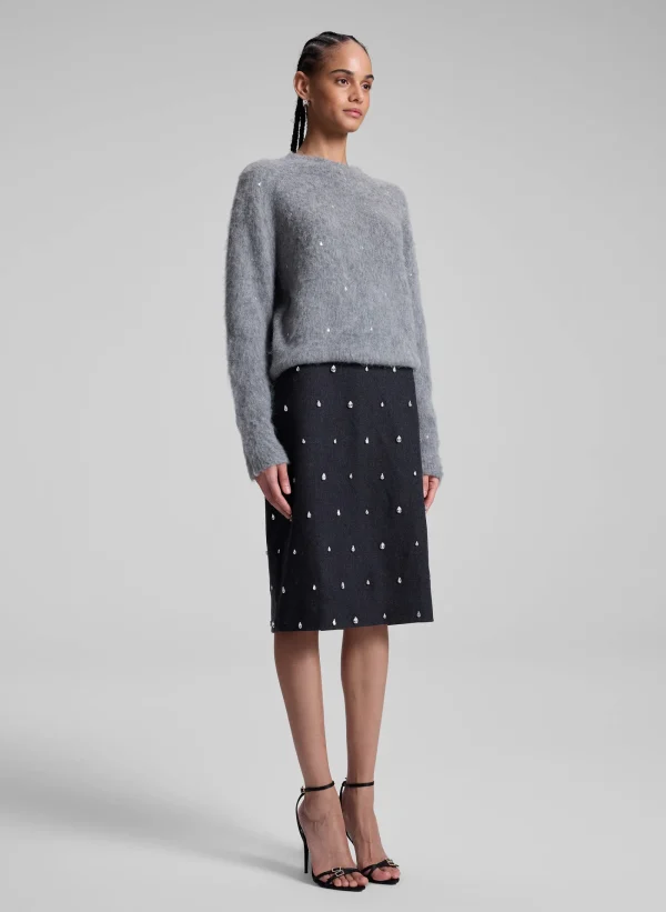 Women A.L.C. Tops | Sweaters>Frankie Wool Cashmere Embellished Sweater