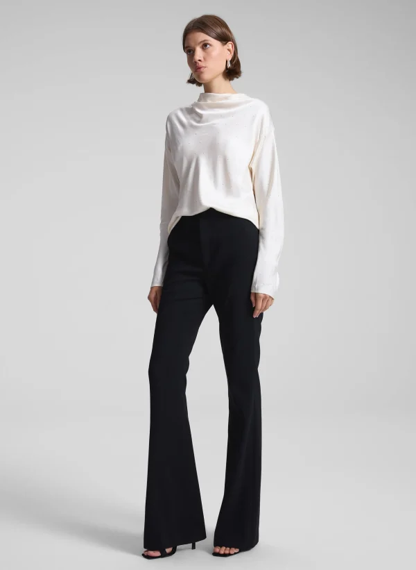 Women A.L.C. Tops>Georgia Embellished Satin Top