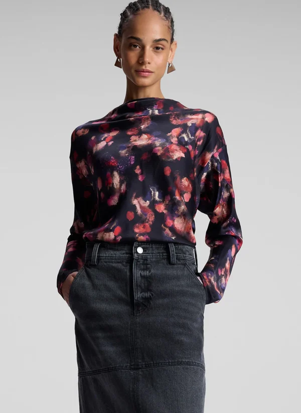 Women A.L.C. Tops>Georgia Stretch Silk Top
