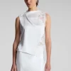 Women A.L.C. Tops>Gracie Satin And Lace Sleeveless Top