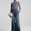 Women A.L.C. Bottoms>Grant Stretch Wide Leg Jean
