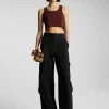 Women A.L.C. Tops | Tees & Tanks>Halsey Cropped Cotton Rib Tank