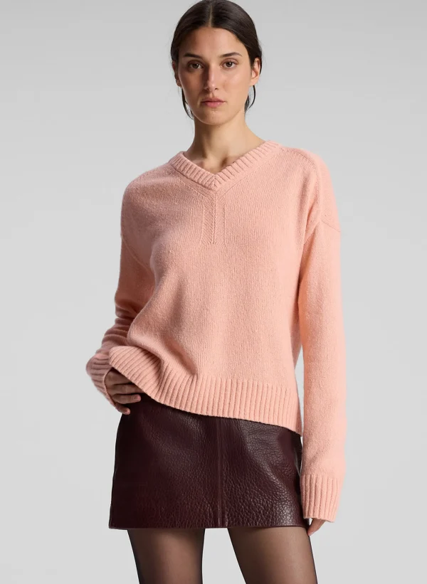 Women A.L.C. Tops | Sweaters>Harley Wool Cashmere V Neck Sweater