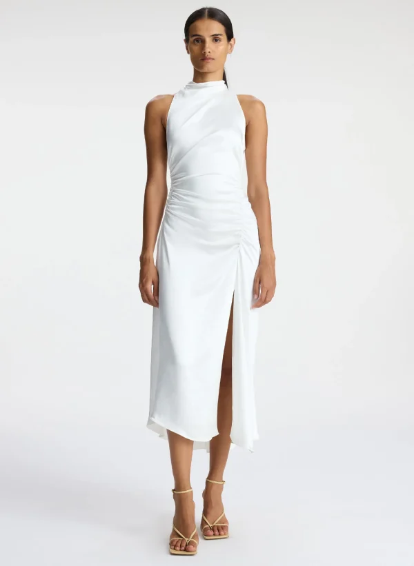 Women A.L.C. Dresses>Inez Satin Midi Dress