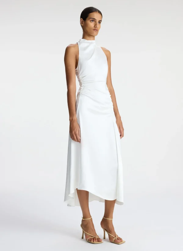 Women A.L.C. Dresses>Inez Satin Midi Dress