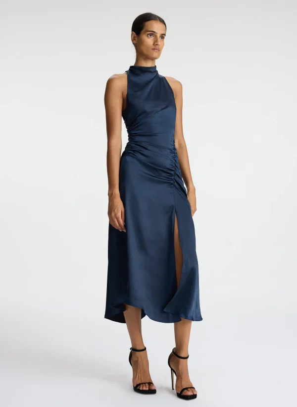Women A.L.C. Dresses>Inez Satin Midi Dress
