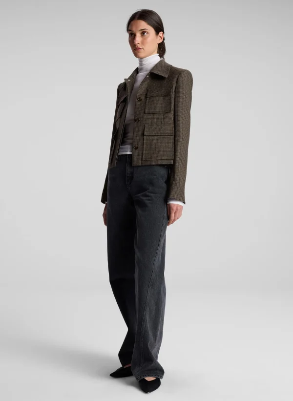 Women A.L.C. Jackets & Coats>Jamie Mini Houndstooth Jacket
