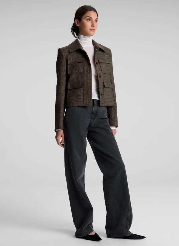 Women A.L.C. Jackets & Coats>Jamie Mini Houndstooth Jacket
