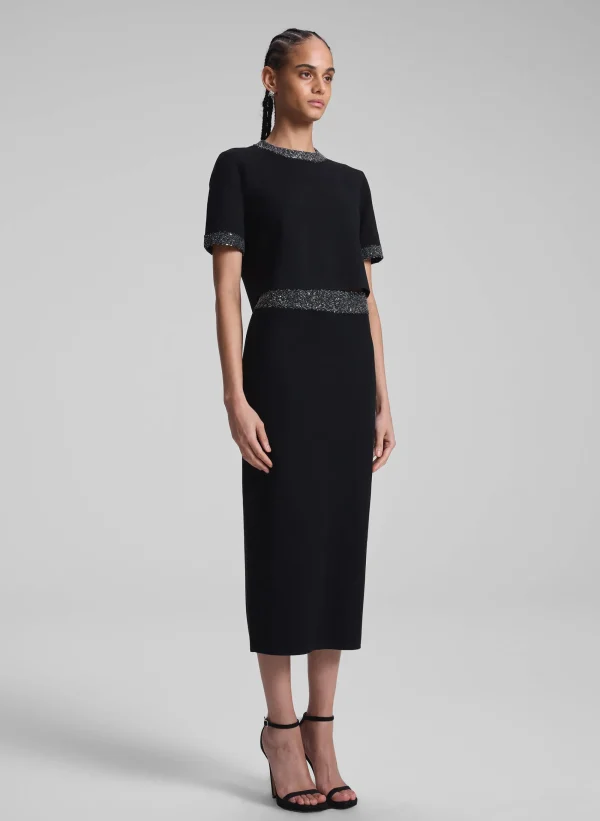 Women A.L.C. Knitwear | Bottoms>Jane Sequin Embellished Knit Midi Skirt