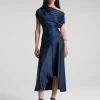 Women A.L.C. Dresses>Jasmine Satin Midi Dress