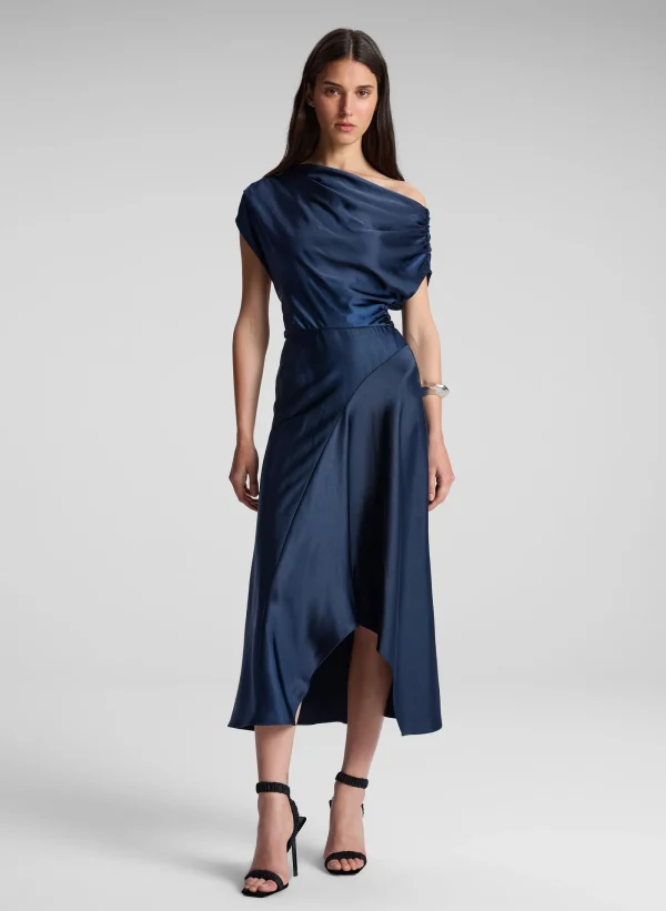 Women A.L.C. Dresses>Jasmine Satin Midi Dress